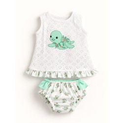 Conjunto tortuga niña