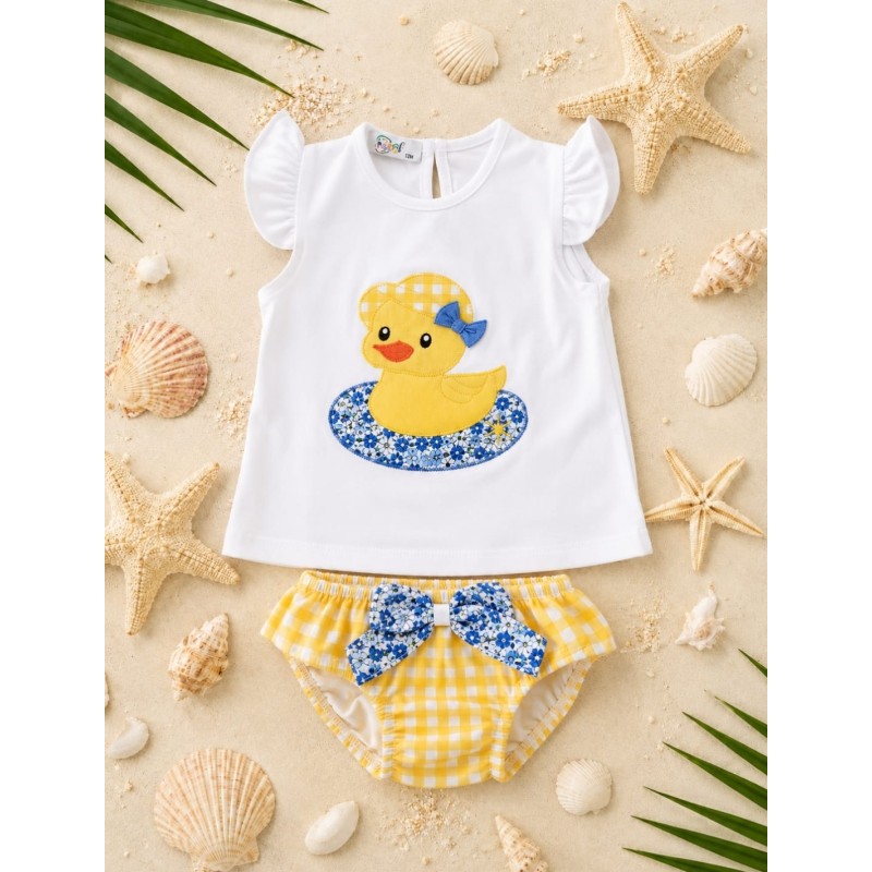Baño patito niña