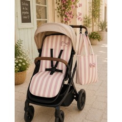 Colchoneta + bolso nata rosa