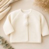 Chaqueta lana pompon